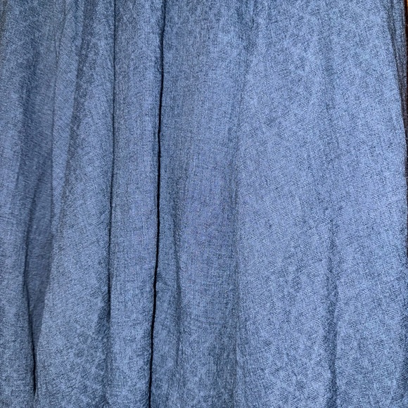 Blue Cloth Midi Skirt - Picture 4 of 7